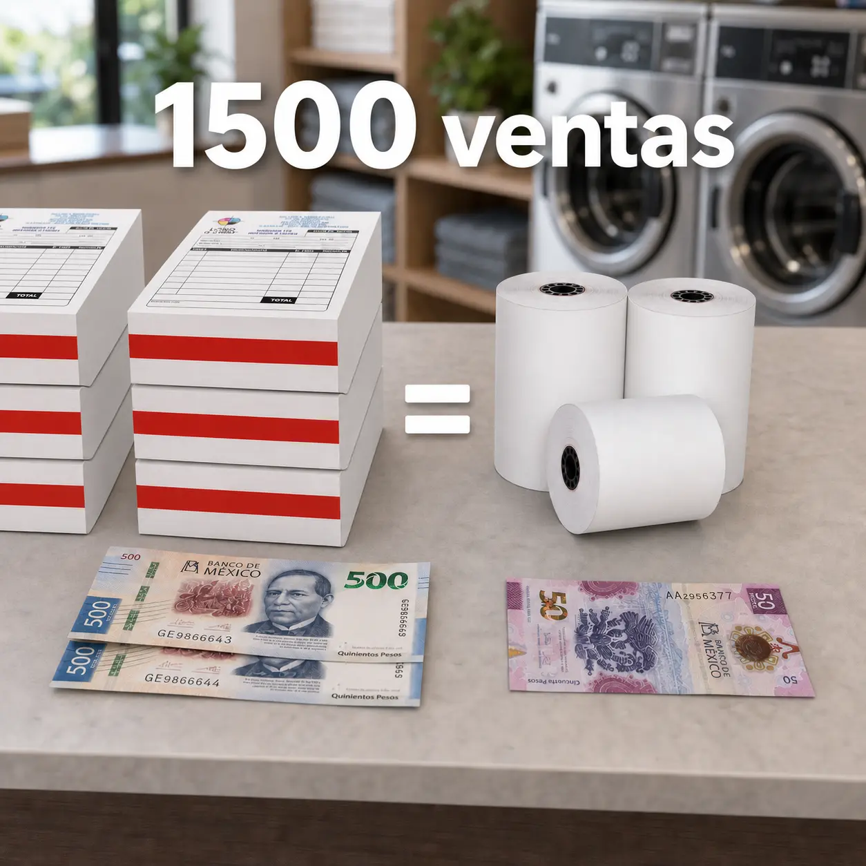 Comparación entre notas de venta y tickets térmicos